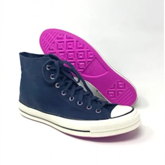 Converse Chuck 70 Shoes Men's HI Obsidian Bold Citron Egret Canvas Size 170491C - Picture 7 of 11